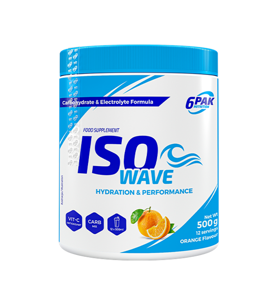 6PAK ISO WAVE 500g JAR ORANGE