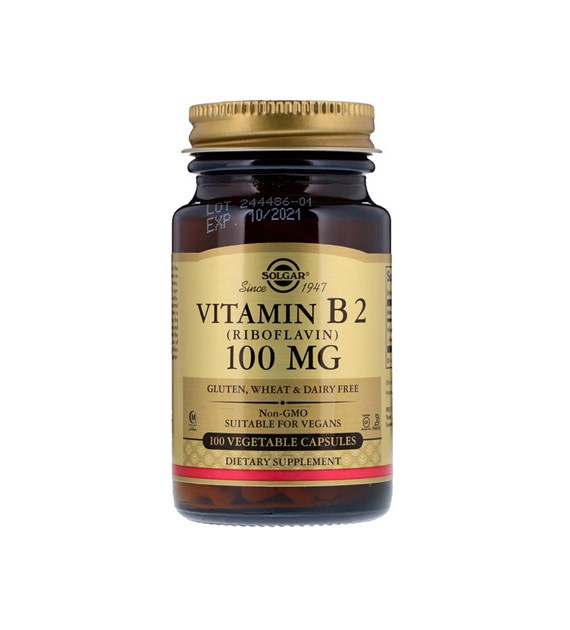 zz SOLGAR VITAMIN B2 100mg 100cap