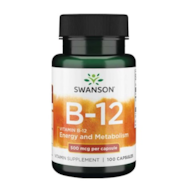 SWANSON VITAMIN B12 500mcg 100cap