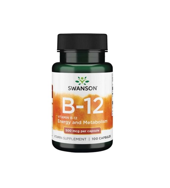 SWANSON VITAMIN B12 500mcg 100cap