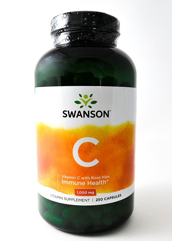 SWANSON VITAMIN C WITH ROSE HIPS 1000mg 250cap