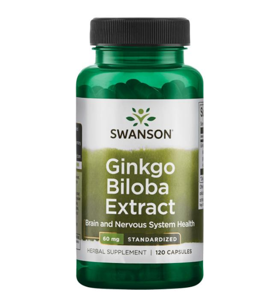 SWANSON GINKGO BILOBA EXTRACT 60mg 120cap
