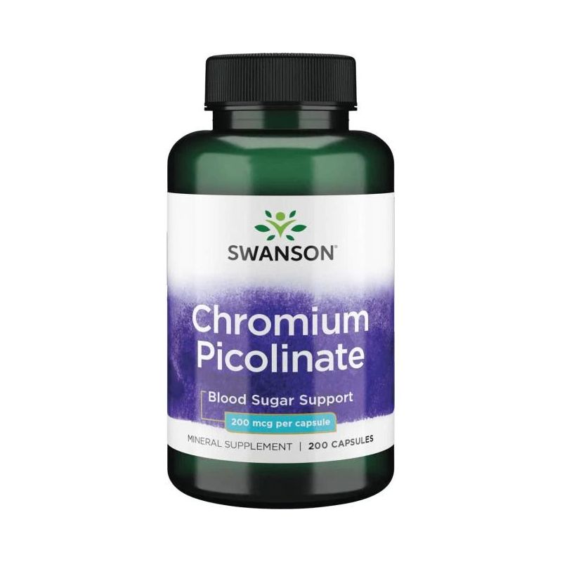 SWANSON CHROMIUM PICOLINATE 200mcg 200cap