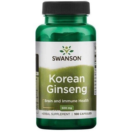 SWANSON KOREAN GINSENG 500mg 100cap