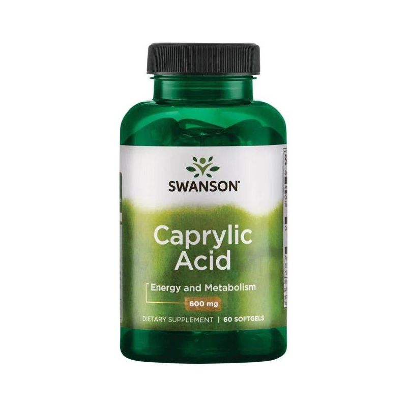 zz SWANSON CAPRYLIC ACID 600mg 60cap