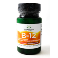 SWANSON METHYLCOBALAMIN VITAMIN B12 5mg 60tab