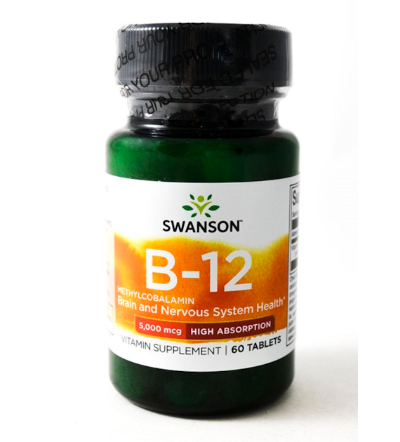SWANSON METHYLCOBALAMIN VITAMIN B12 5mg 60tab