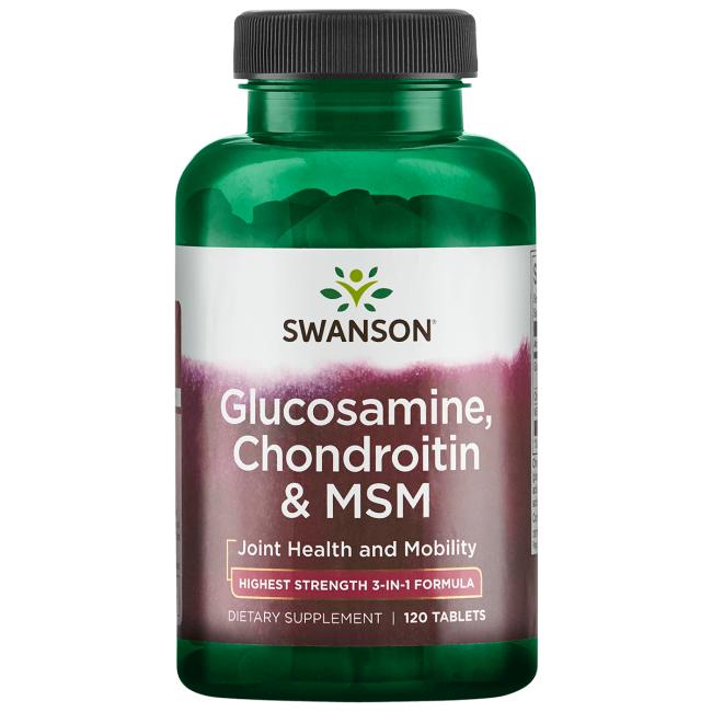 SWANSON GLUCOSAMINE, CHONDROITIN & MSM 120tab