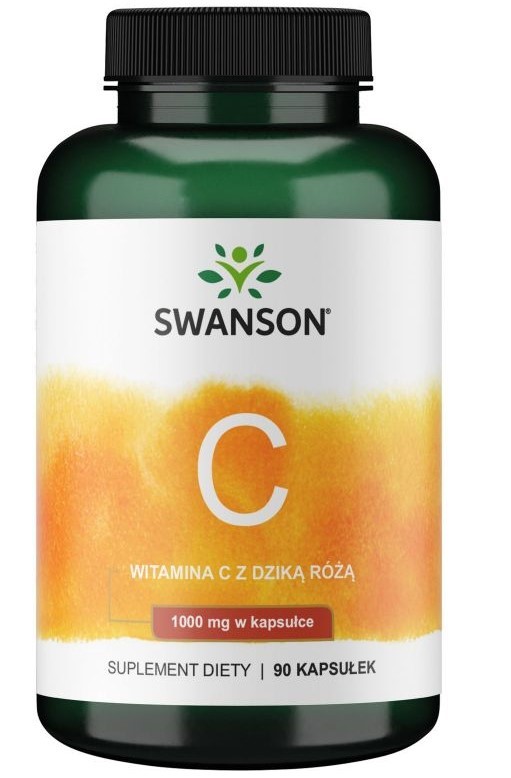 SWANSON VITAMIN C WITH ROSE HIPS 1000mg 90cap