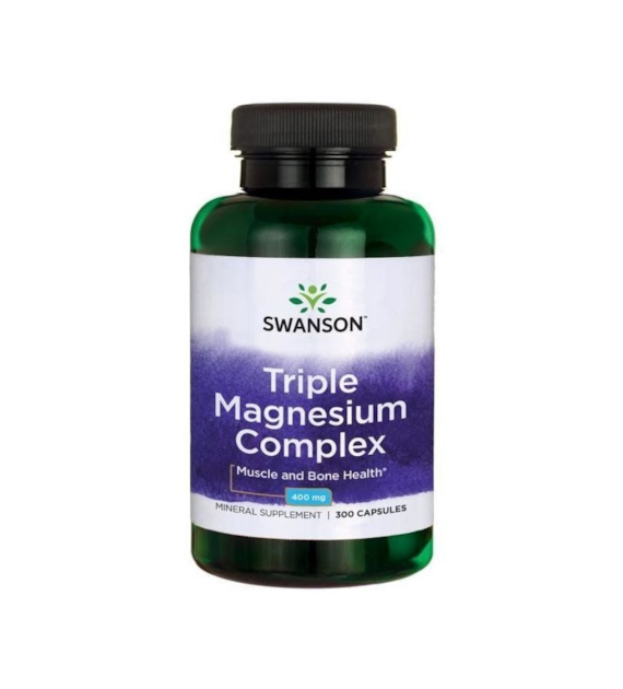 SWANSON TRIPLE MAGNESIUM COMPLEX 400mg 300cap