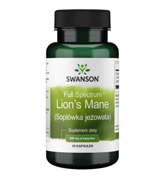 SWANSON FS LION'S MANE MUSHROOM 500mg 60cap