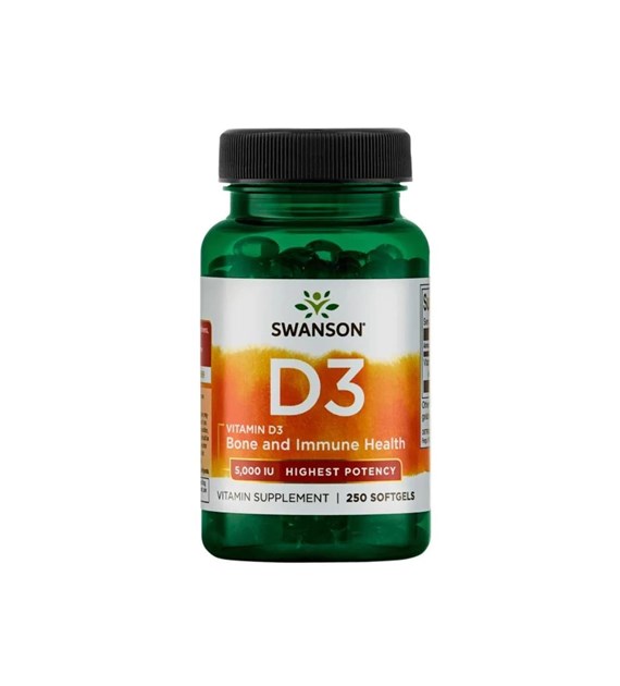 SWANSON VITAMIN D-3 5000IU HIGHEST POTENCY 250c