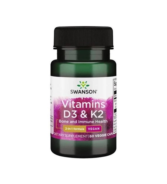 zz SWANSON VITAMIN D3 K2 2000iu 75mcg 60cap