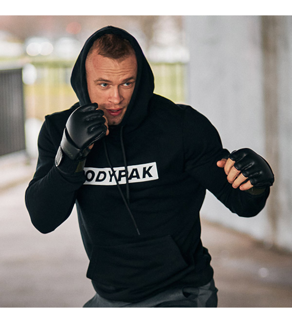 BODYPAK HOODIE BLACK MAN - L
