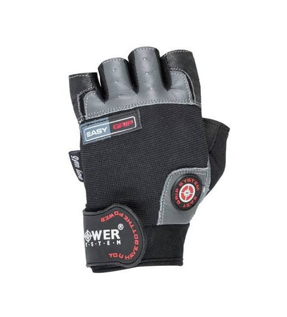 zz POWER SYSTEM RĘKAWICE EASY GRIP 2670 BLACK GREY