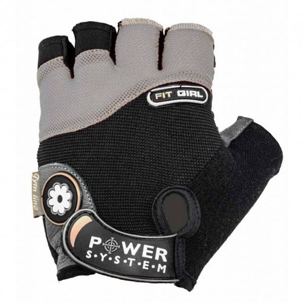 zz POWER SYSTEM RĘKAWICE FIT GIRL 2900 BLACK GREY