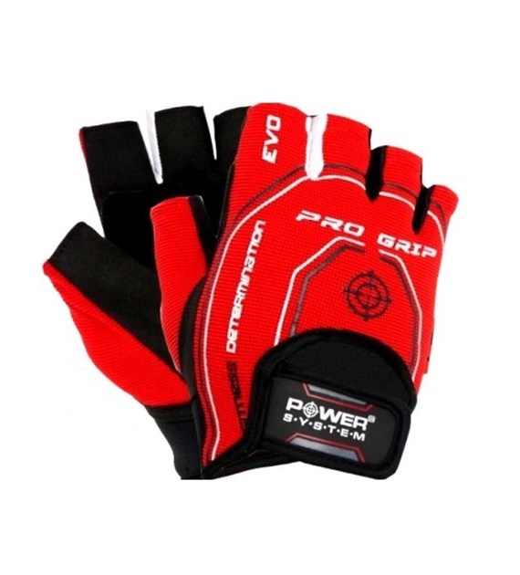 zz POWER SYSTEM RĘKAWICE FIT PRO S1 PRO BLACK RED