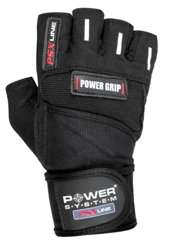 zz POWER SYSTEM RĘKAWICE POWER GRIP 2800 BLACK - S