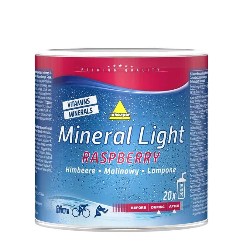 zz INKOSPOR MINERAL LIGHT 330g JAR RASPBERRY