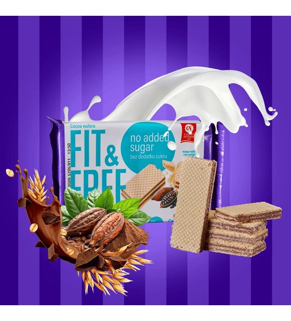 CUKRY NYSKIE FIT&FREE WAFLE 95g COCOA
