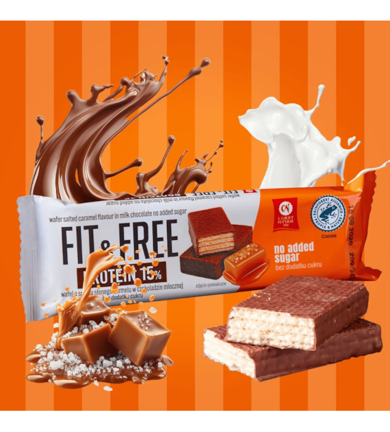 CUKRY NYSKIE FIT&FREE PROTEIN BAR 40g SAL.CAR