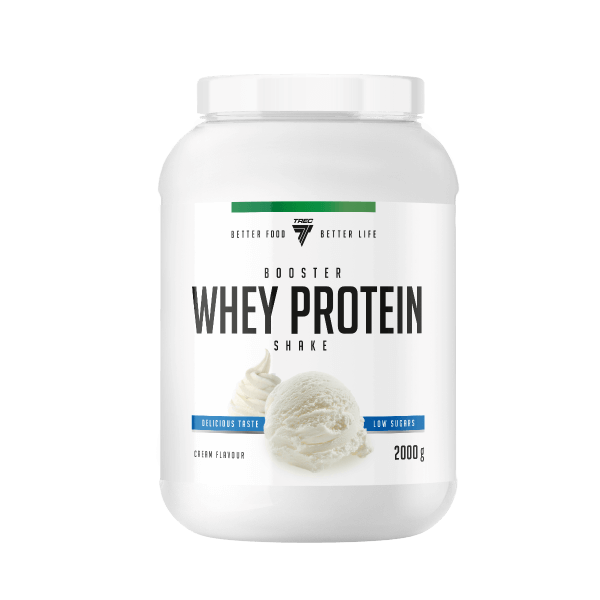 BOOSTER WHEY PROTEIN 2000g JAR CREAM