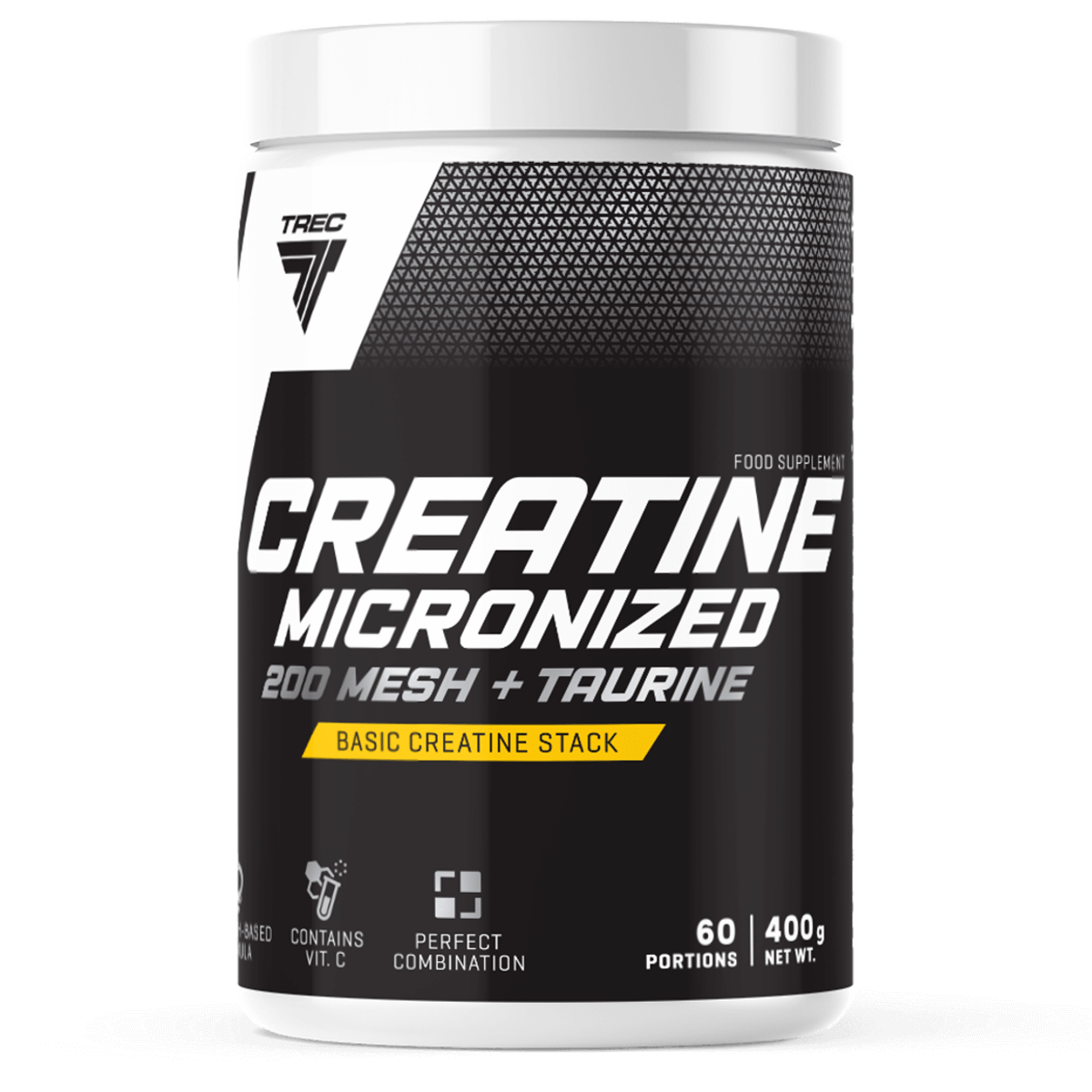 CREATINE MICRONIZED 200 MESH + TAURINE 400g JAR