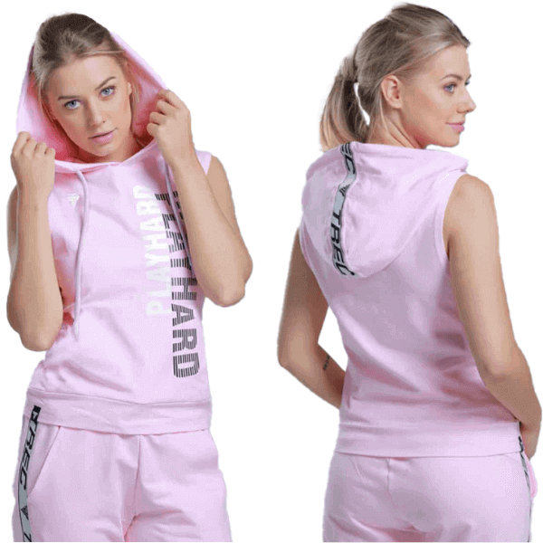 TW BOXER HOODIE TRECGIRL 02 STRIPE PINK XS