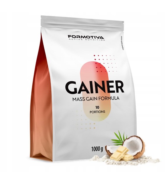 zz FORMOTIVA GAINER 1000g  WHITE CHOCOLATE-COCONUT