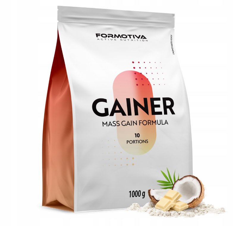 FORMOTIVA GAINER 1000g  WHITE CHOCOLATE-COCONUT