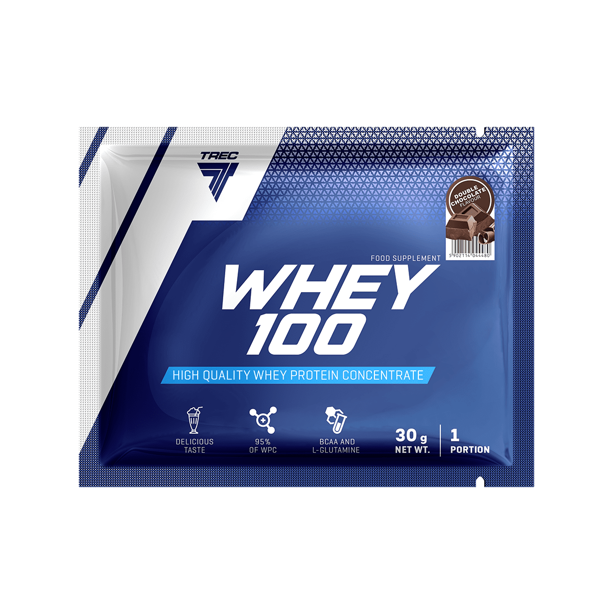 WHEY 100    30g DOUBLE CHOCOLATE