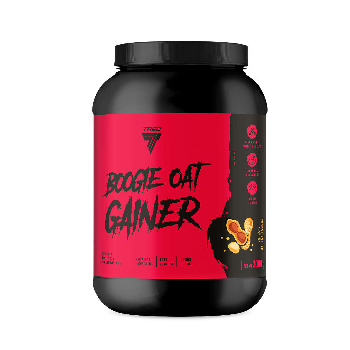 BOOGIE OAT GAINER 2000g JAR PEANUT BUTTER