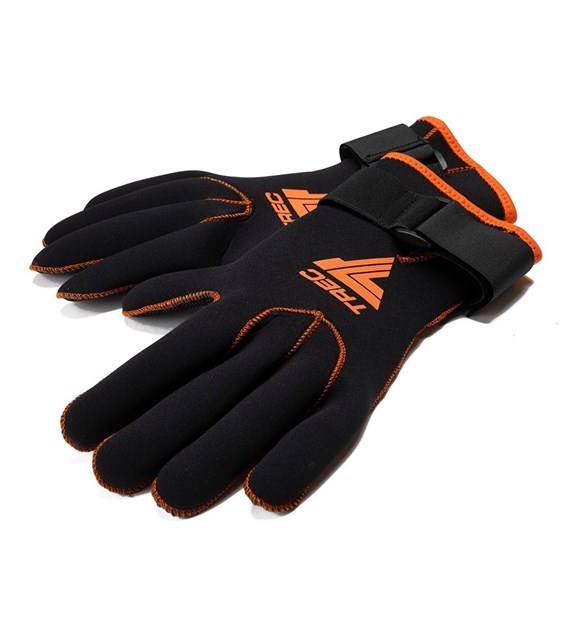 COLD WATER THERMO GLOVES 01 BLACK-ORANGE S