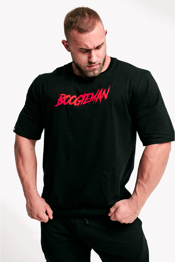 TW BOOGIEMAN T-SHIRT OVERSIZE 129 BLACK-RED M