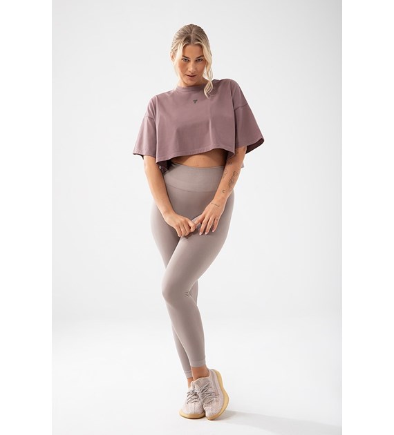 TW TRECGIRL BASIC T-SHIRT 160 PURPLE M/L