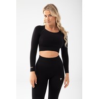 TW TRECGIRL SPORT LONGSLEEVE TOP 160 BLACK M/L