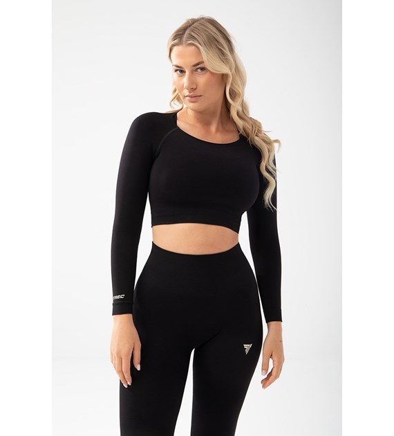 TW TRECGIRL SPORT LONGSLEEVE TOP 160 BLACK M/L