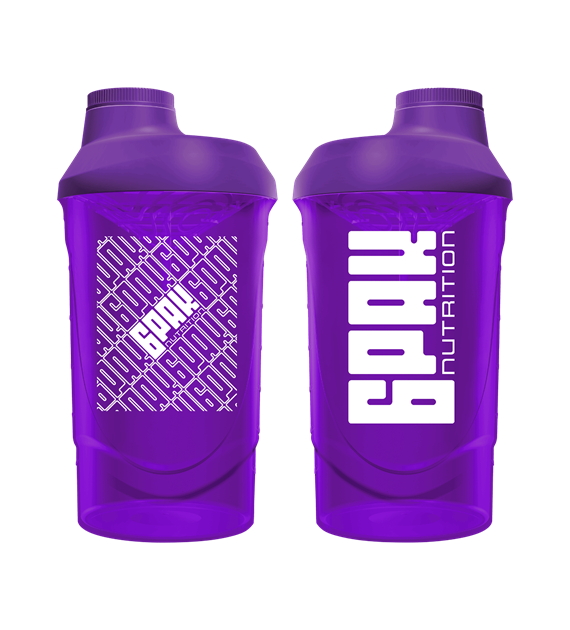 6PAK SHAKER PATERN PURPLE 600ml