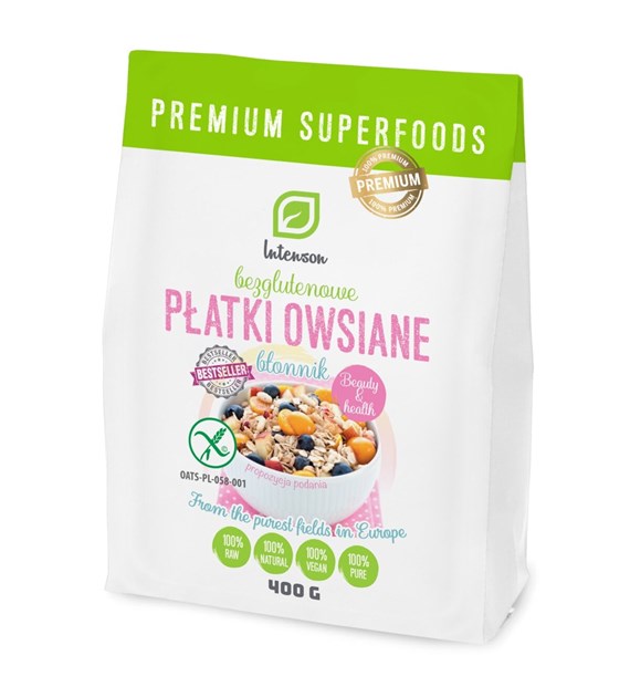 INTENSON BEZGLUTENOWE PŁATKI OWSIANE 400g