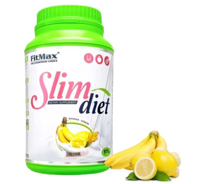 FITMAX SLIM DIET 975g JAR BANANA-LEMON