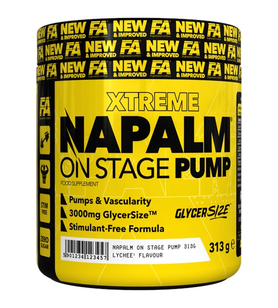 FA XTREME NAPALM ON STAGE PUMP 313g JAR LYCHEE