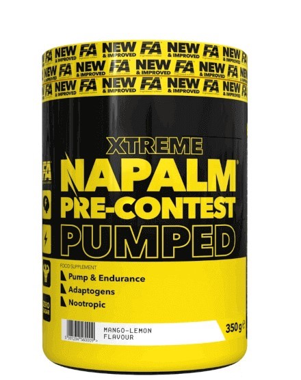 FA XTREME NAPALM PRE-CON PUMPED 350g JAR MANGO-LEM