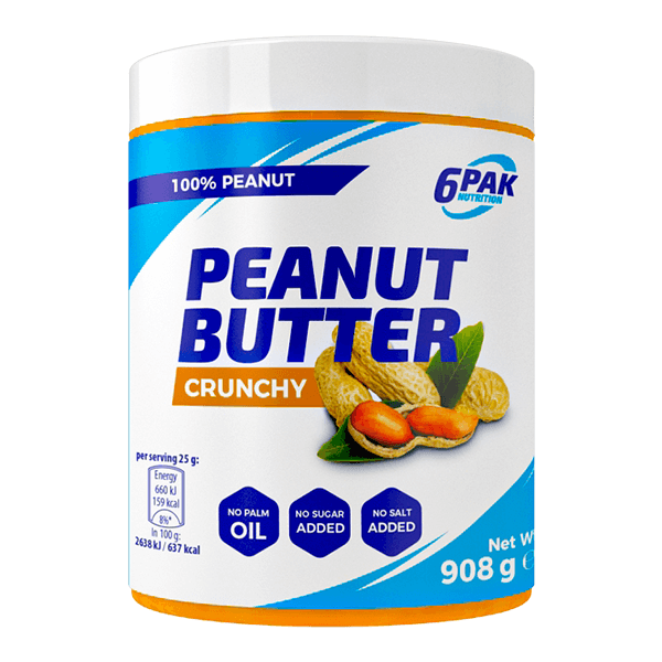 6PAK PEANUT BUTTER PAK 908g CRUNCHY