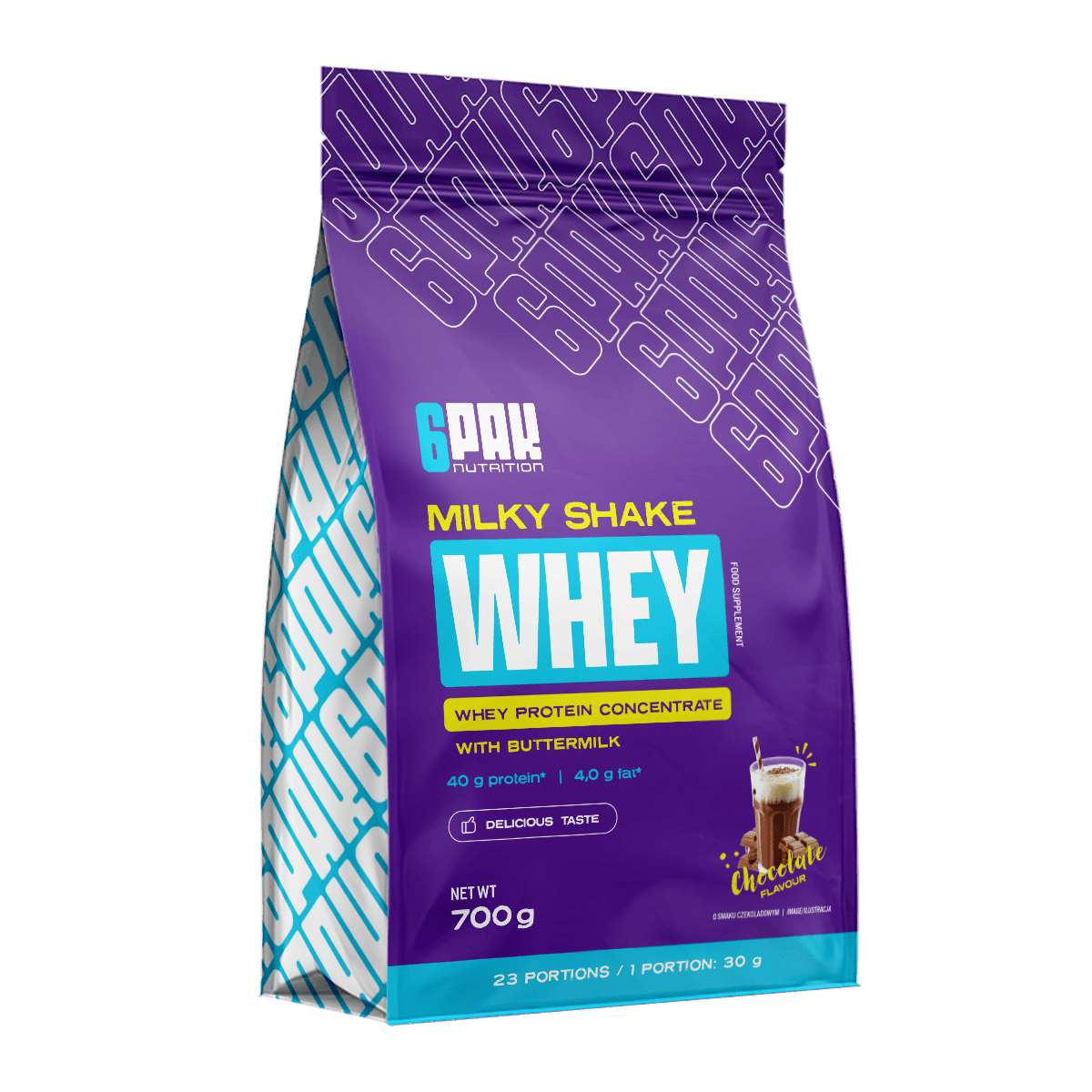 6PAK MILKY SHAKE WHEY   700g CHOCOLATE