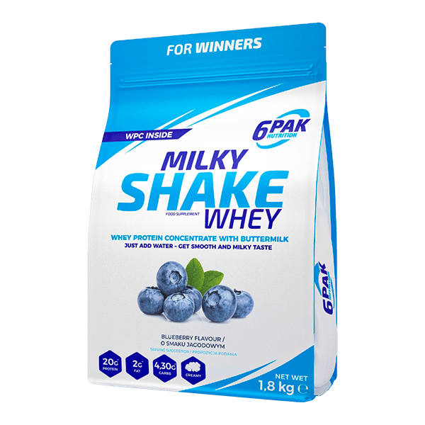 6PAK MILKY SHAKE WHEY  1800g BLUEBERRY