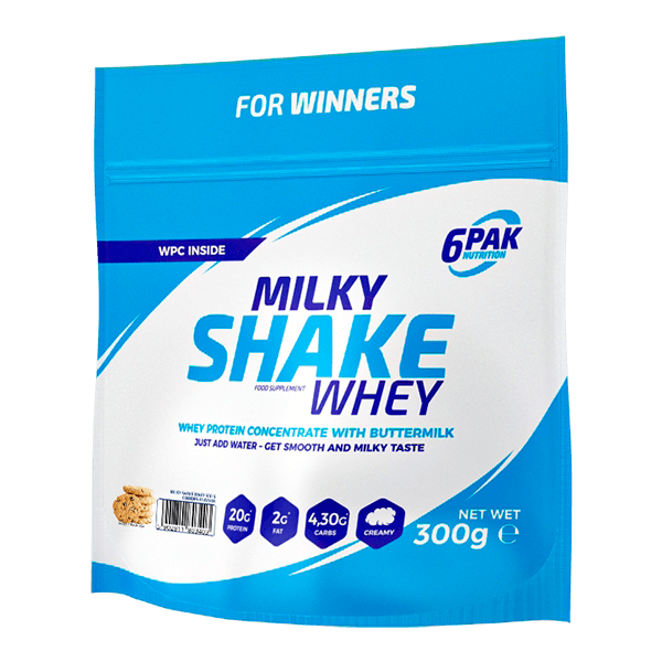 6PAK MILKY SHAKE WHEY   300g COOKIES