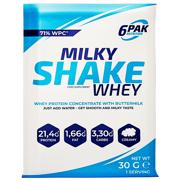 6PAK MILKY SHAKE WHEY 30g VANILLA