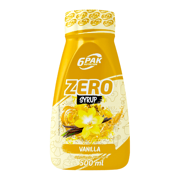 6PAK SYRUP ZERO 500ml VANILLA