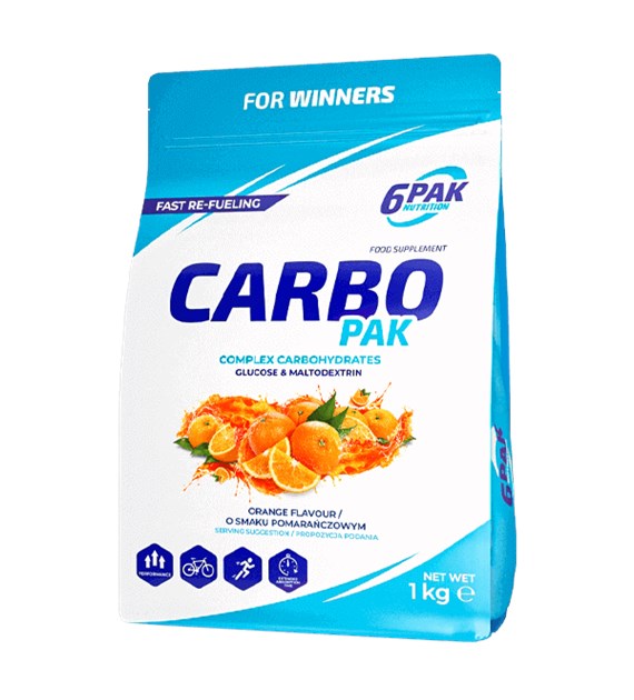 6PAK CARBO PAK 1000g ORANGE