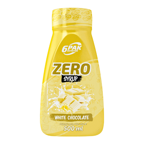 6PAK SYRUP ZERO 500ml WHITE CHOCOLATE